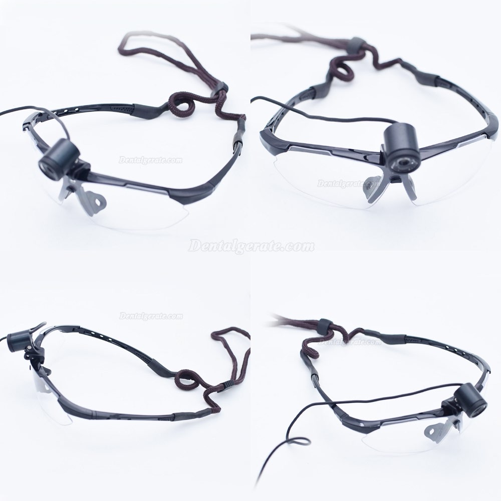 KWS KD-201AJ-5 Zahnarzt Lupenbrille mit Licht LED Medical Scheinwerfer